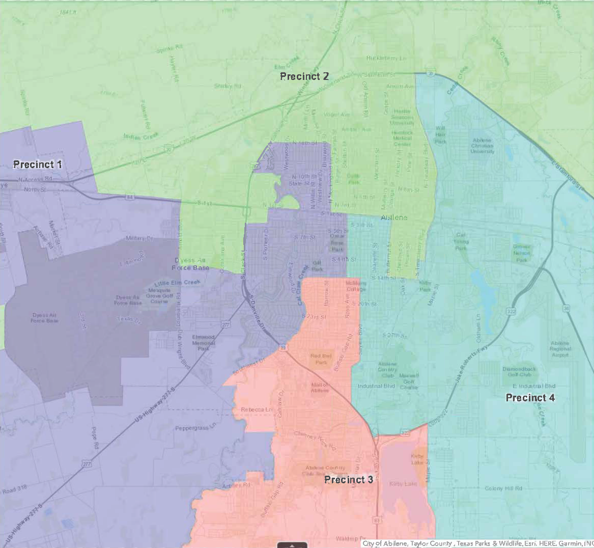 City of Abilene Map